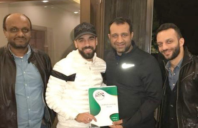 صورة توقيع عبد الله السعيد، للزمالك