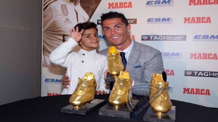 رونالدو وابنه جونيور