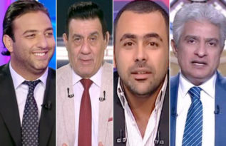 وائل الابراشي ويوسف الحسيني ومدحت شلبي وميدو